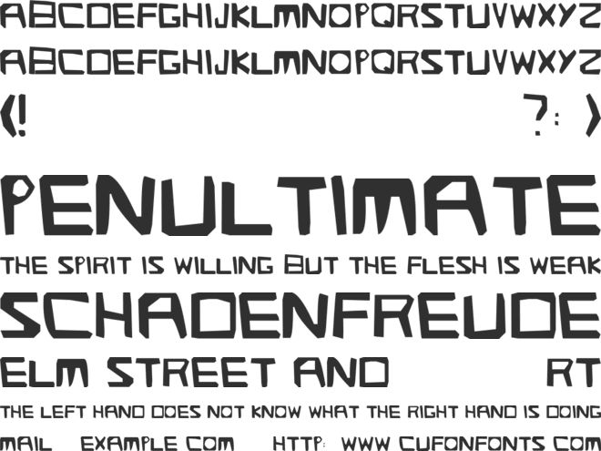 Streetlight font preview