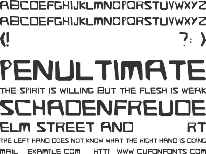 Streetlight font preview