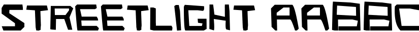Streetlight font