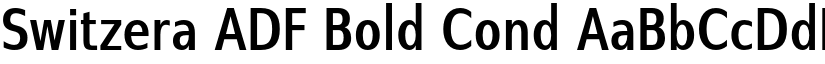 Switzera ADF Bold Cond font