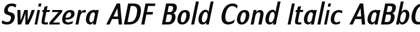 Switzera ADF Bold Cond Italic font