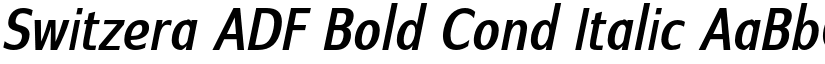 Switzera ADF Bold Cond Italic font