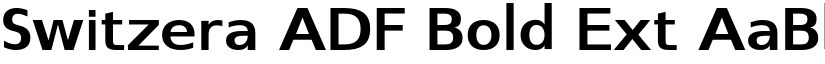 Switzera ADF Bold Ext font