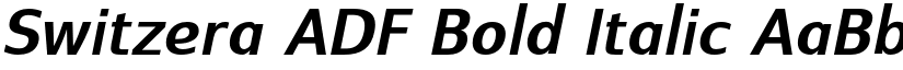 Switzera ADF Bold Italic font