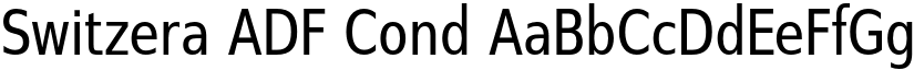 Switzera ADF Cond font