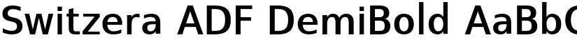 Switzera ADF DemiBold font