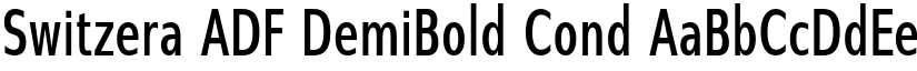 Switzera ADF DemiBold Cond font