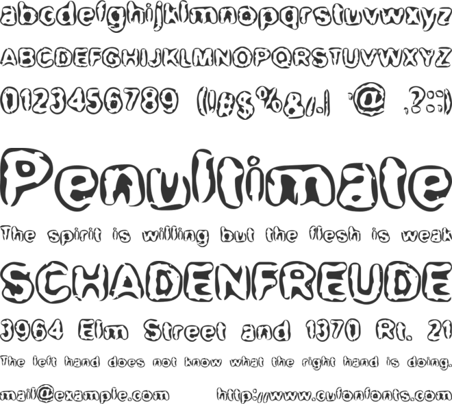 BN-Maxi font preview