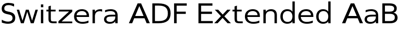 Switzera ADF Extended font