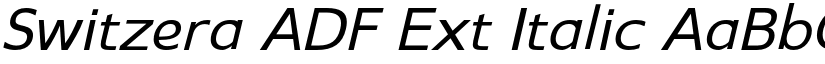 Switzera ADF Ext Italic font