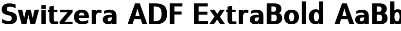 Switzera ADF ExtraBold font