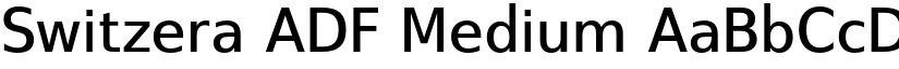 Switzera ADF Medium font