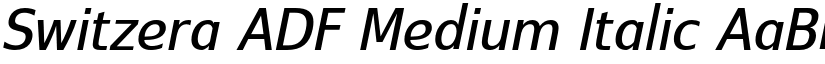 Switzera ADF Medium Italic font