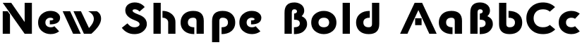 New Shape Bold font