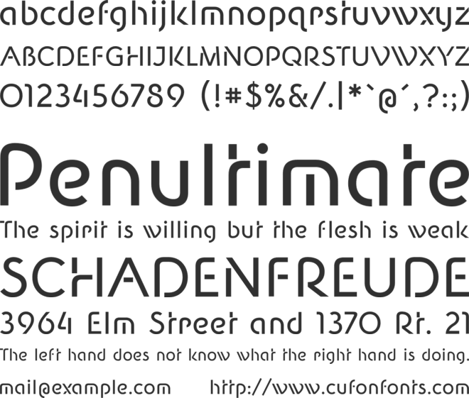 New Shape font preview