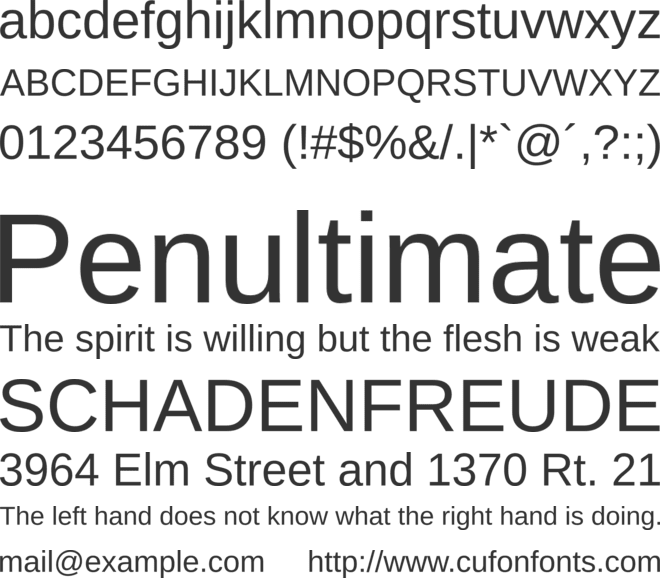 Libra Sans Modern font preview