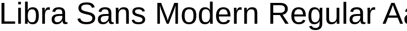 Libra Sans Modern Regular font