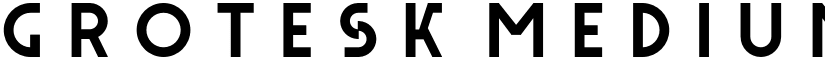 Grotesk Medium font