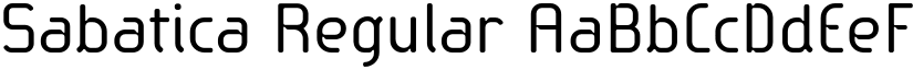 Sabatica Regular font