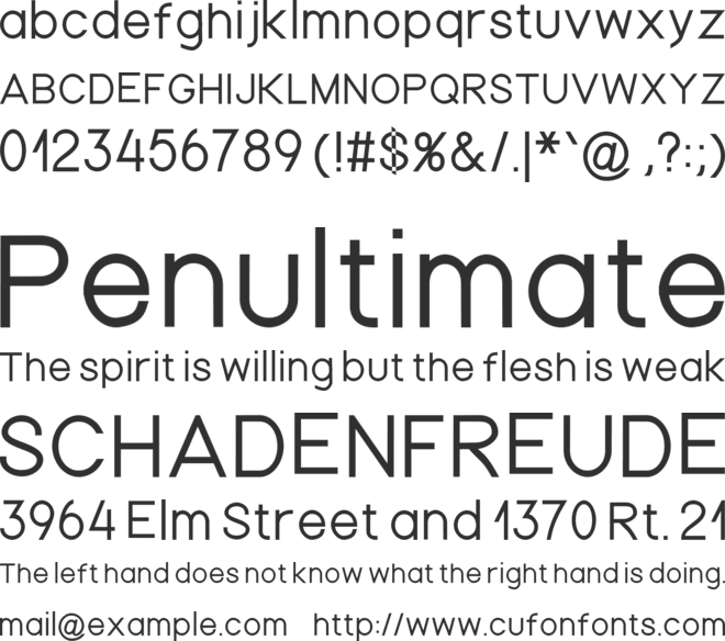Nordica Advanced font preview