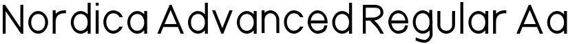 Nordica Advanced Regular font