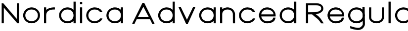 Nordica Advanced RegularExtended font