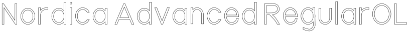 Nordica Advanced RegularOL font