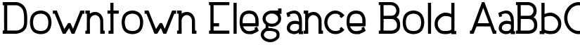 Downtown Elegance Bold font
