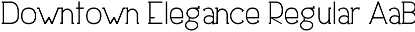 Downtown Elegance Regular font