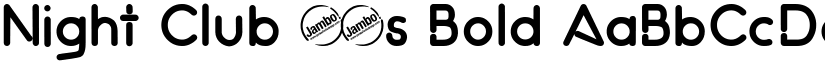 Night Club 70s Bold font