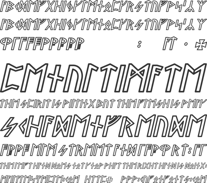 Stormning Aesir font preview