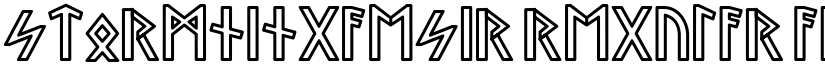 StormningAesir Regular font