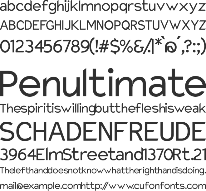 Charger Pro font preview