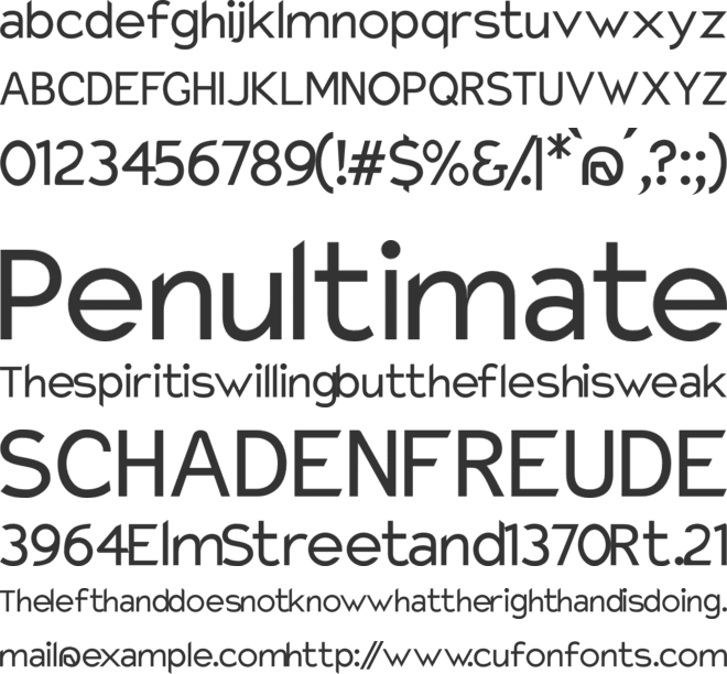 Charger Pro font preview