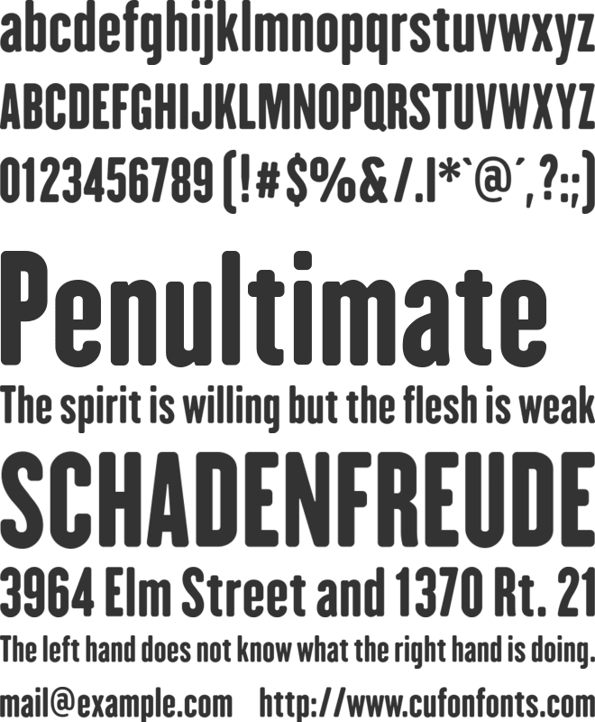 H.H. Samuel font preview