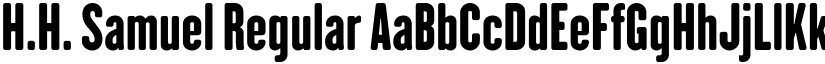 H.H. Samuel Regular font