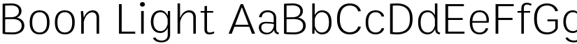 Boon Light font