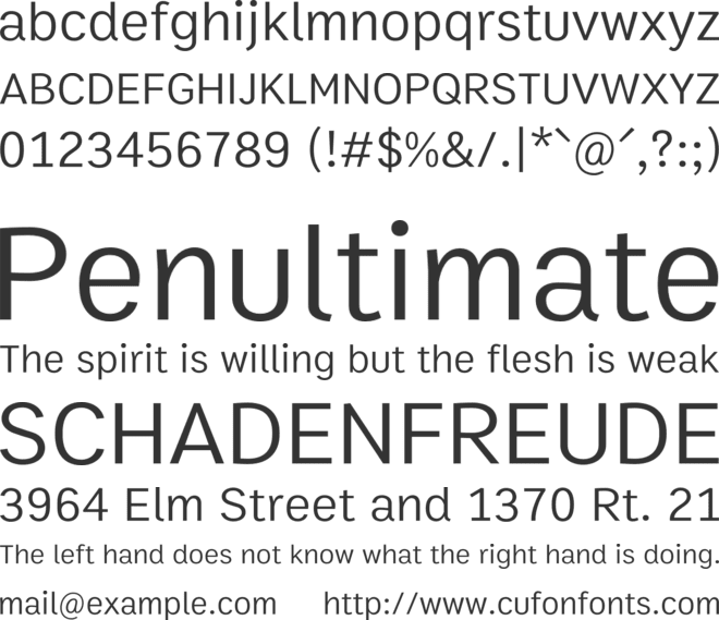 Boon font preview
