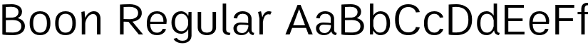 Boon Regular font