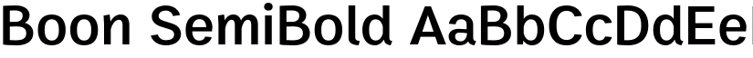 Boon SemiBold font