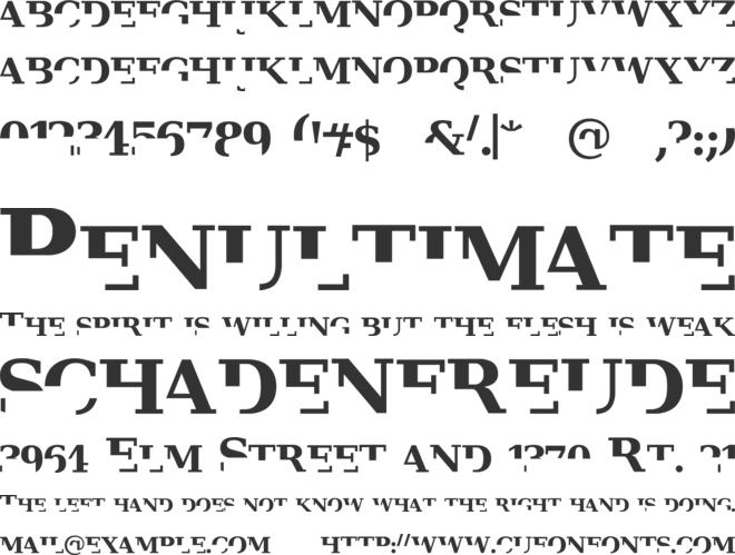 Veru Serif font preview