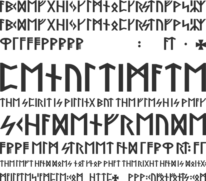 Stormning font preview