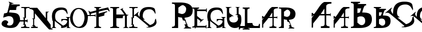 Singothic Regular font