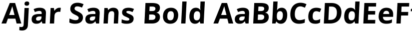 Ajar Sans Bold font
