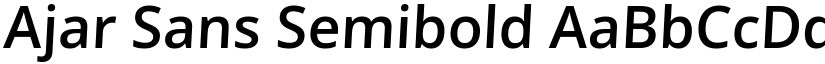 Ajar Sans Semibold font