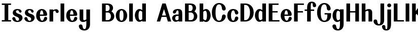 Isserley Bold font