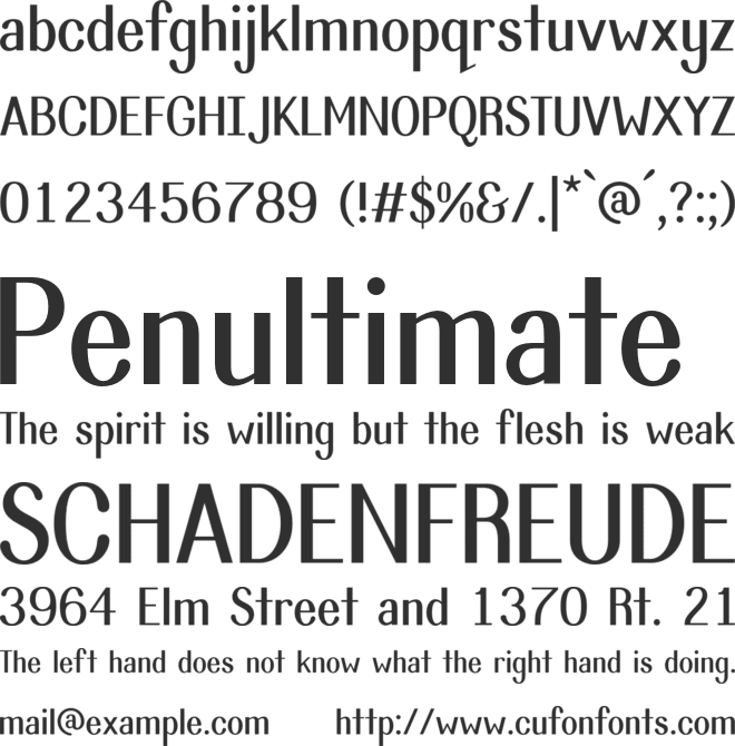 Isserley font preview