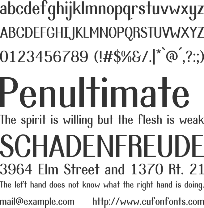 Isserley font preview