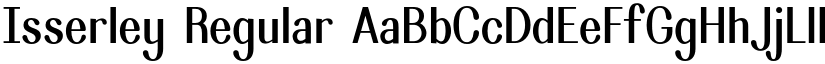 Isserley Regular font
