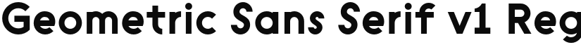 Geometric Sans Serif v1 font download